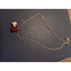 Rock and heart necklace
